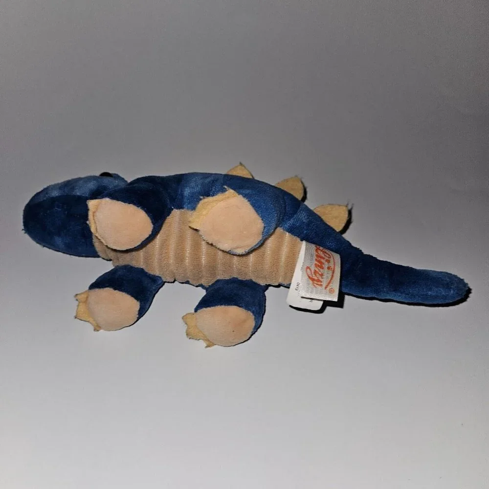 Linzy Blue Stegosaurus Dinosaur Plush 11